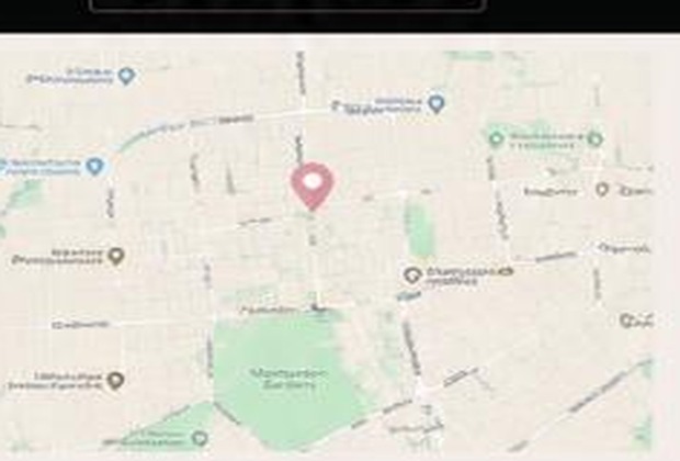 Map showing the Design by Eva studio location